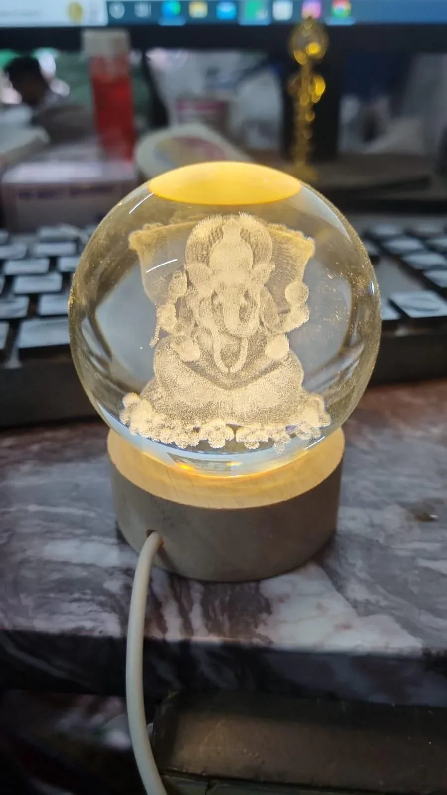 Ganesh Crystal LED Lamp - BiG FACTORY 
