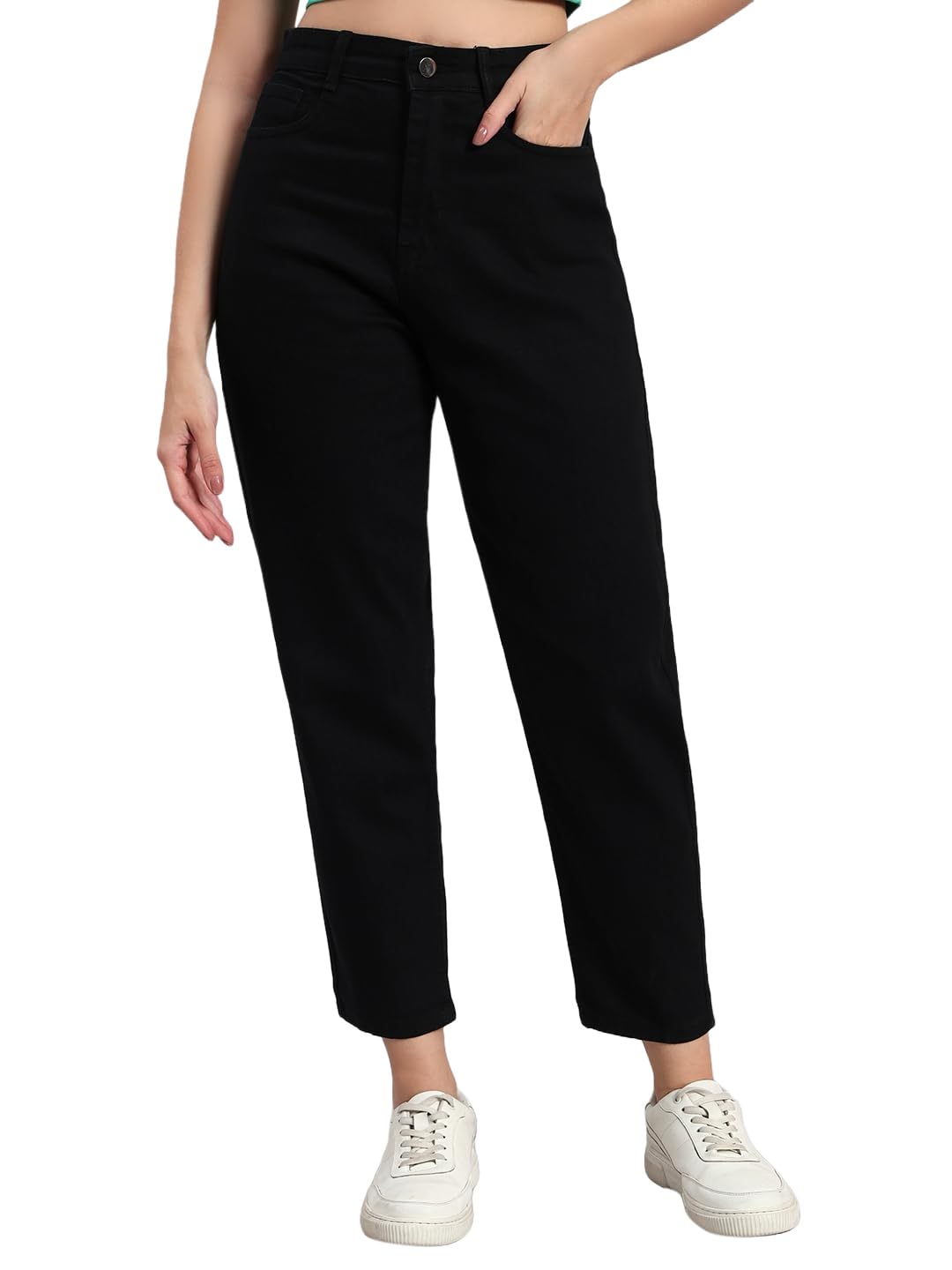 RAGZO High Waist Jeans for Women - Mom Fit, Premium Quality.