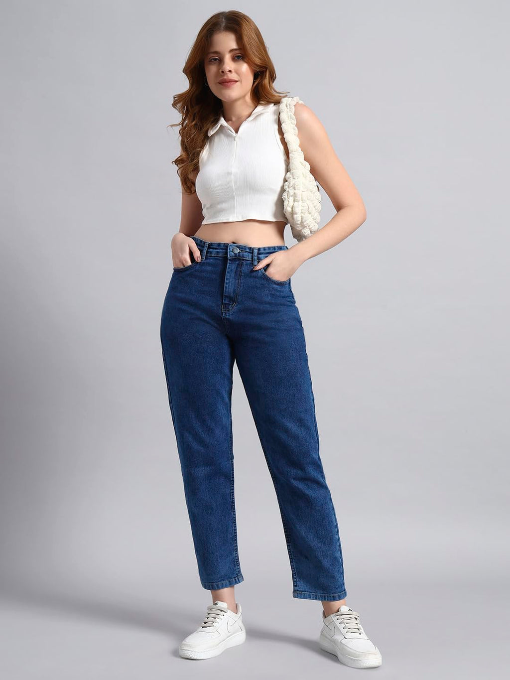 High Waist Jeans for Women: RAGZO Mom Fit, Premium Quality.