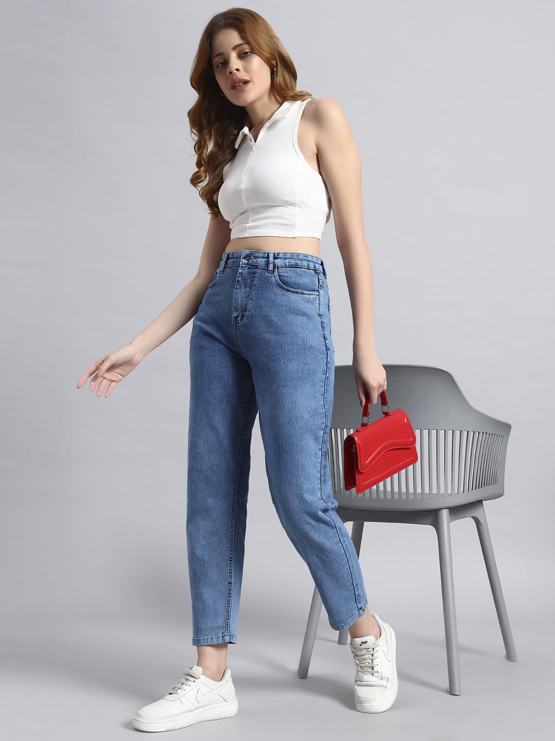 High Waist Jeans for Women: RAGZO Mom Fit, Premium Quality.