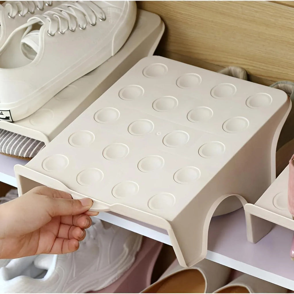 Double Layer Free standing Shoes Slippers Stacker - BiG FACTORY 