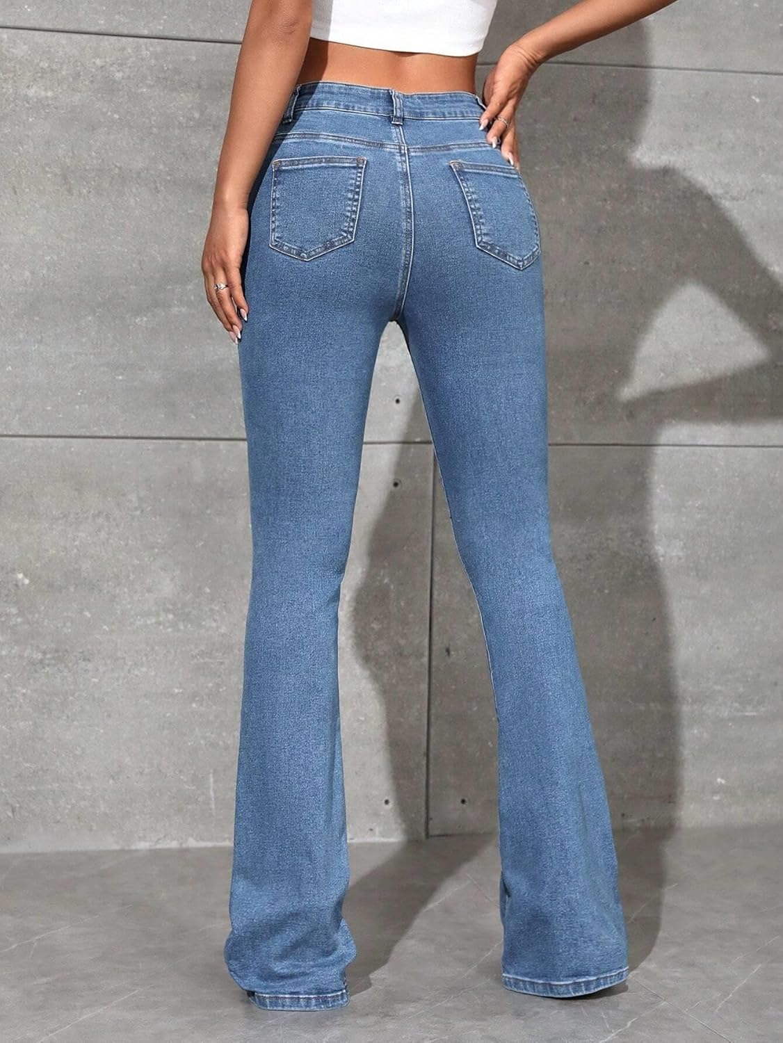 Women's Bootcut Jeans: High-Quality Cotton-Lycra Denim | Precise, accurate representation of superior denim jeans.