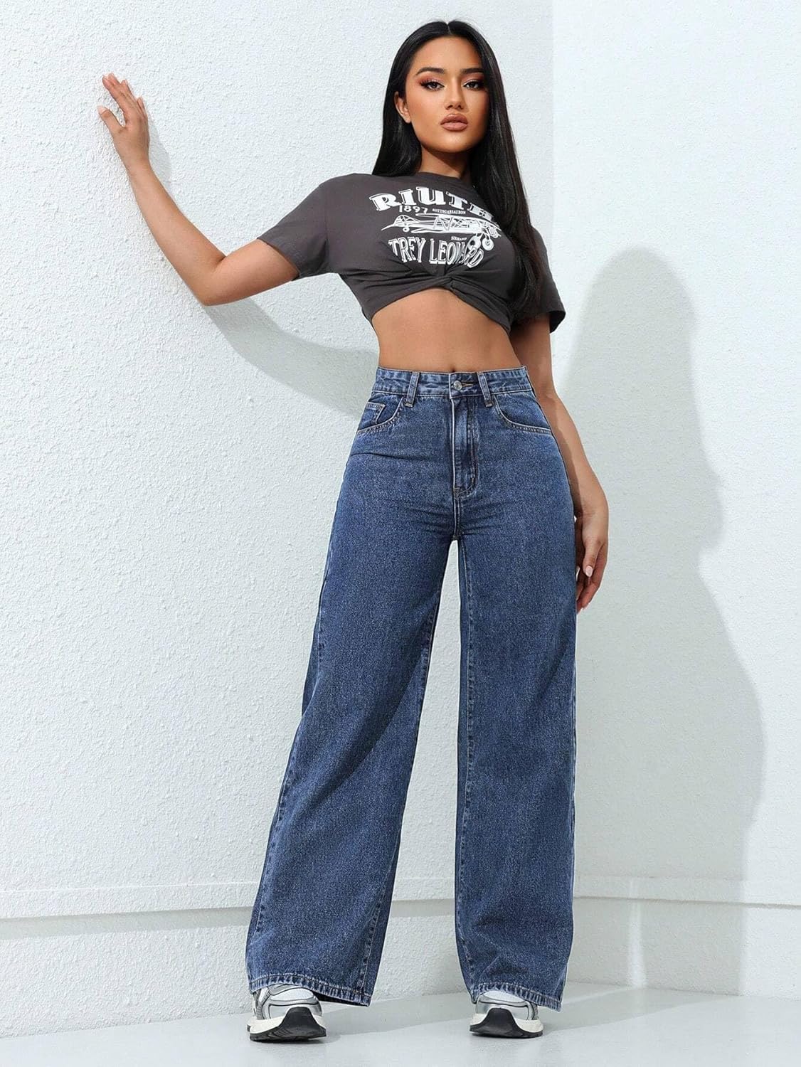 Hills Women's Relaxed Fit High Rise Jeans || Woman Jean's || Women Baggy Jeans || Jean's for Womens || Loose Jean for Women's || Oversized Woman baggys