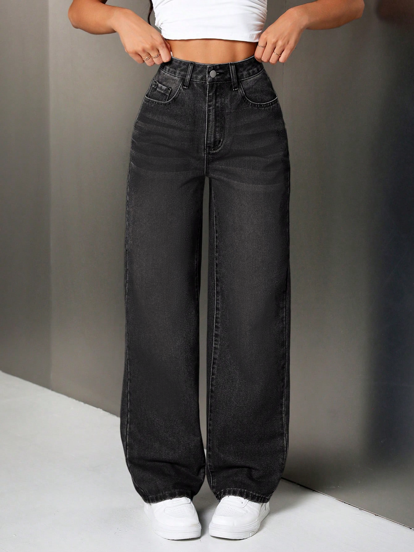 Dark Wash, Straight-Fit Jeans - Perfect for After Hours