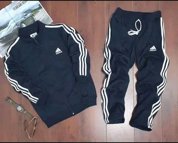 Adidas tracksuit lycra (NavyBlue) - BiG FACTORY 