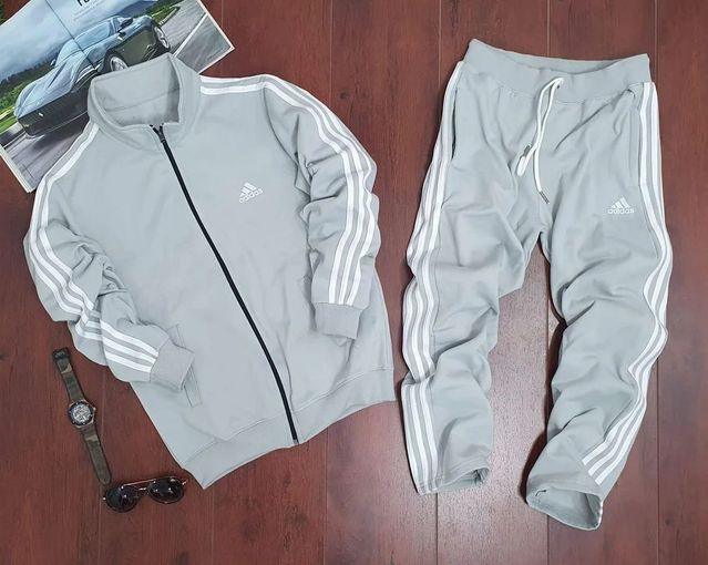 Adidas tracksuit lycra (Grey) - BiG FACTORY 